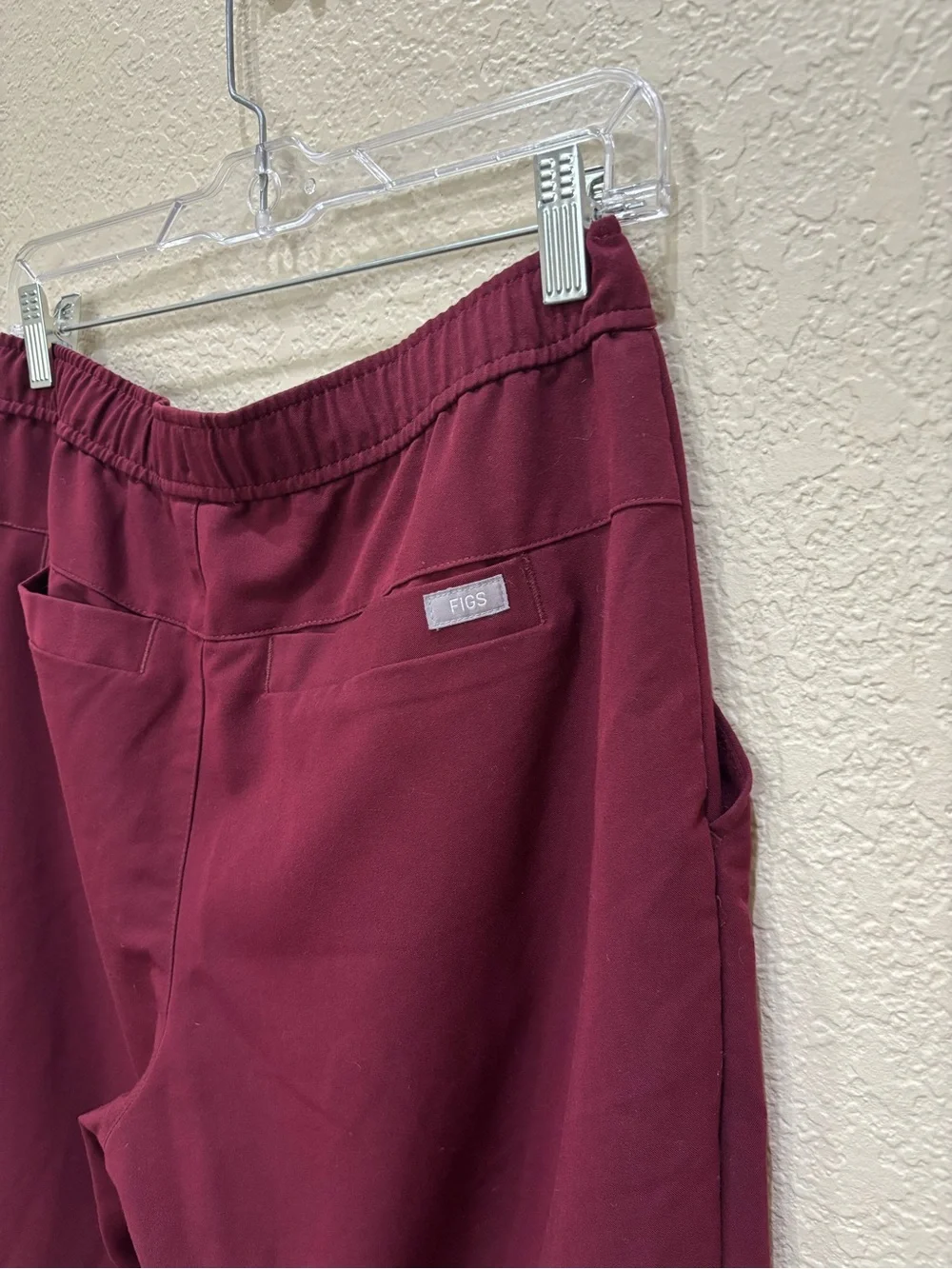 Figs Tansen Jogger Scrub Technical Pant Burgundy Small Medical Nursing